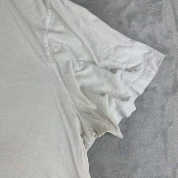 All Saints White State Crew T-Shirt Women's Size Large - Picture 10 of 13